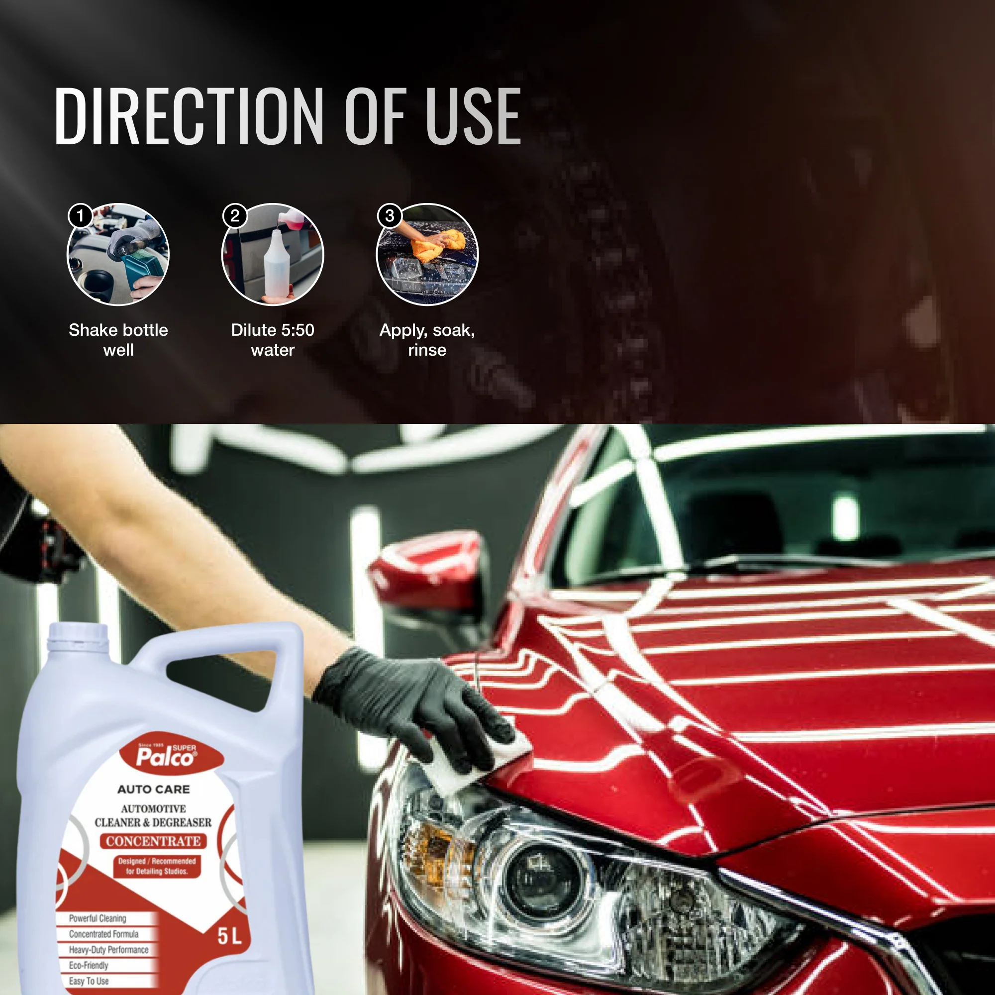 Automotive Cleaner & Degreaser Concentrate -5L - Image 3